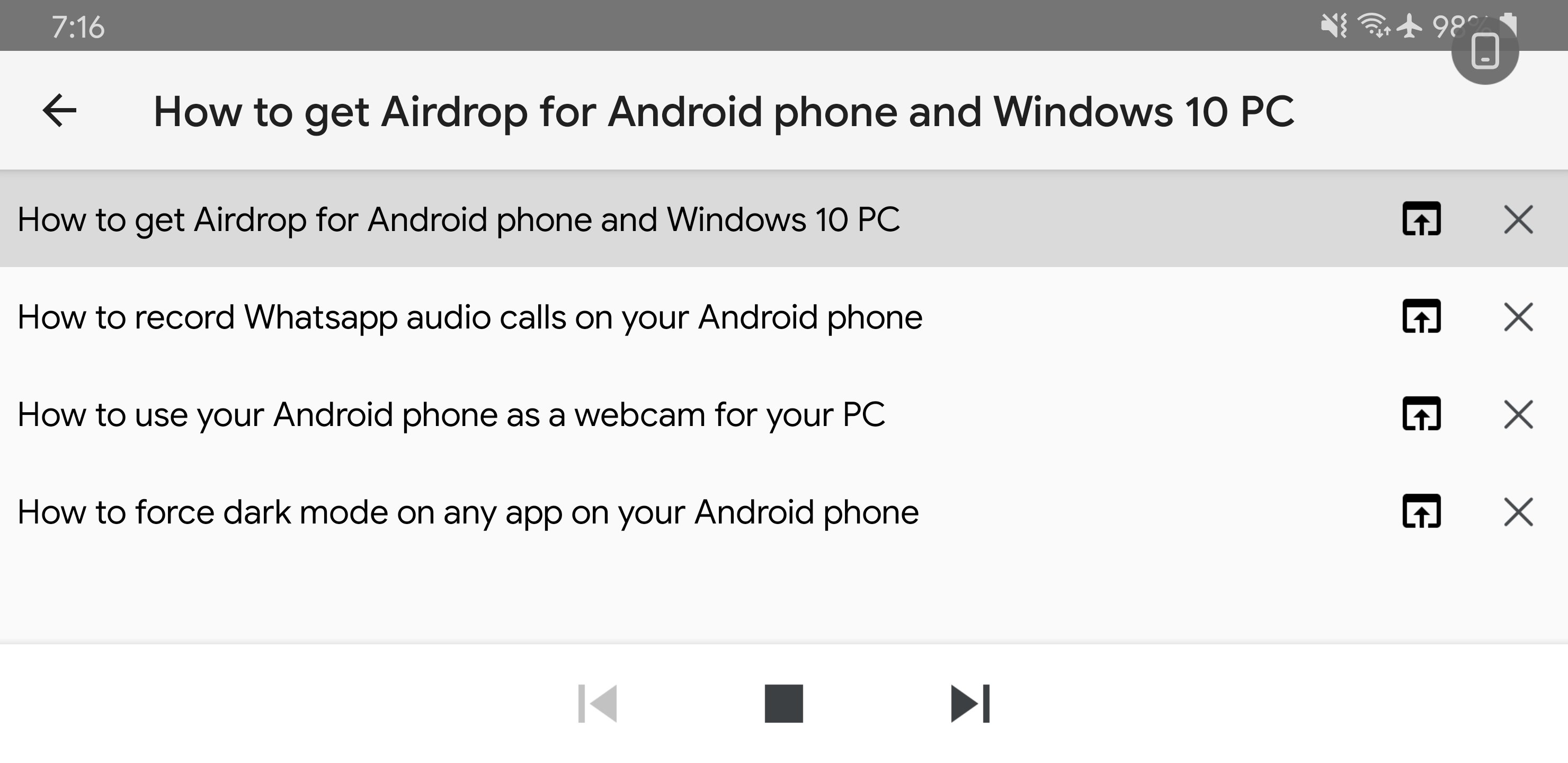 article audio format
