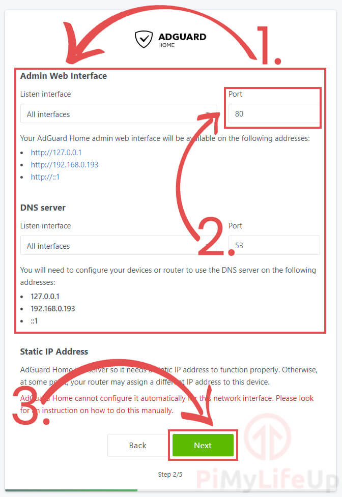 Configuring Listen Interfaces and Ports